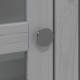 Bodo szürke tömör fenyőfa szekrény üvegajtókkal