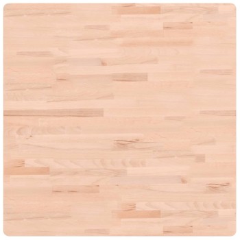 Tömör bükkfa négyzet alakú asztallap 80 x 80 x 2,5 cm