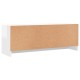 Magasfényű fehér szerelt fa tv-szekrény 102x30x37,5 cm