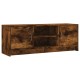 Füstös tölgyszínű szerelt fa tv-szekrény 102x30x37,5 cm