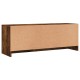 Füstös tölgyszínű szerelt fa tv-szekrény 102x30x37,5 cm