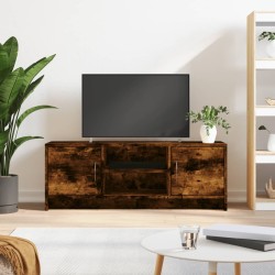 Füstös tölgyszínű szerelt fa tv-szekrény 102x30x37,5 cm