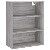 Szürke sonoma szerelt fa magasszekrény 69,5 x 34 x 180 cm Szürke sonoma szerelt fa magasszekrény 69,5 x 34 x 180 cm