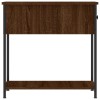 2 db barna tölgyszínű szerelt fa éjjeliszekrény 30x60x60 cm