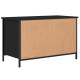 Fekete szerelt fa tv-szekrény 80x40x50 cm Fekete szerelt fa tv-szekrény 80x40x50 cm