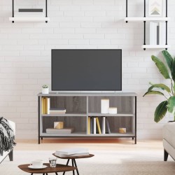 Szürke sonoma színű szerelt fa tv-szekrény 100x40x50 cm