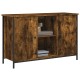 Füstös tölgyszínű szerelt fa tv-szekrény 100x35x65 cm Füstös tölgyszínű szerelt fa tv-szekrény 100x35x65 cm