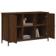 Barna tölgyszínű szerelt fa tv-szekrény 100x35x65 cm Barna tölgyszínű szerelt fa tv-szekrény 100x35x65 cm
