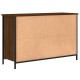 Barna tölgyszínű szerelt fa tv-szekrény 100x35x65 cm Barna tölgyszínű szerelt fa tv-szekrény 100x35x65 cm