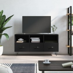 Fekete műfa tv-szekrény 102 x 36 x 50 cm