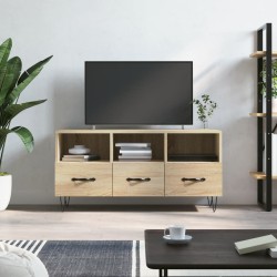 Sonoma-tölgyszínű műfa tv-szekrény 102 x 36 x 50 cm