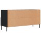 Fekete műfa tv-szekrény 102 x 36 x 50 cm Fekete műfa tv-szekrény 102 x 36 x 50 cm