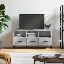 Betonszürke műfa tv-szekrény 102 x 36 x 50 cm