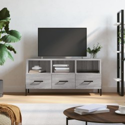 Szürke sonoma színű műfa tv-szekrény 102 x 36 x 50 cm