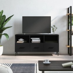 Fekete műfa tv-szekrény 102 x 36 x 50 cm