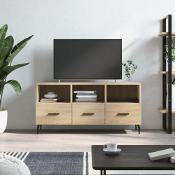 Sonoma-tölgyszínű műfa tv-szekrény 102 x 36 x 50 cm