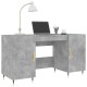 Betonszürke szerelt fa íróasztal 140 x 50 x 75 cm