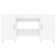 Fehér szerelt fa íróasztal 140 x 50 x 75 cm