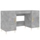 Betonszürke szerelt fa íróasztal 140 x 50 x 75 cm