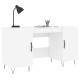 Fehér szerelt fa íróasztal 140 x 50 x 75 cm