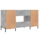 Betonszürke szerelt fa íróasztal 140 x 50 x 75 cm