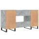Betonszürke szerelt fa íróasztal 140 x 50 x 75 cm Betonszürke szerelt fa íróasztal 140 x 50 x 75 cm