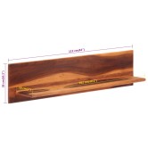 2 darab tömör akácfa fali polc 112 x 20 x 26 cm 2 darab tömör akácfa fali polc 112 x 20 x 26 cm