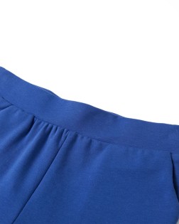 Kobaltkék széles szárú gyereknadrág 140