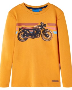 Okker hosszú ujjú gyerekpóló 92