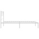 Fehér fém ágykeret fejtámlával 107x203 cm Fehér fém ágykeret fejtámlával 107x203 cm
