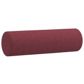 2 személyes bordó szövet kanapé díszpárnákkal 120 cm