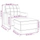Tópszínű szövet kanapéfotel lábtartóval 60 cm Tópszínű szövet kanapéfotel lábtartóval 60 cm