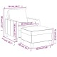 Kávészínű műbőr kanapéfotel lábtartóval 60 cm Kávészínű műbőr kanapéfotel lábtartóval 60 cm