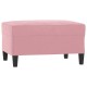 4 részes rózsaszín bársony ülőgarnitúra párnákkal