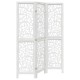 3 paneles fehér tömör császárfa térelválasztó