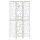 3 paneles fehér tömör császárfa térelválasztó 3 paneles fehér tömör császárfa térelválasztó