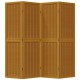 4 paneles barna tömör császárfa térelválasztó