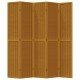 5 paneles barna tömör császárfa térelválasztó