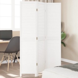 3 paneles fehér tömör császárfa térelválasztó