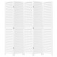 5 paneles fehér tömör császárfa térelválasztó