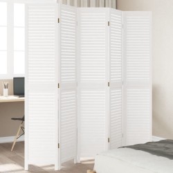 5 paneles fehér tömör császárfa térelválasztó