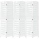 6 paneles fehér tömör császárfa térelválasztó