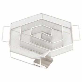 6 oldalas rozsdamentes acél hidegfüst-generátor 22,5 cm