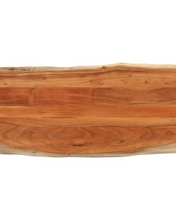 Tömör akácfa téglalap alakú asztallap 140x60x2,5 cm