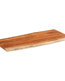 Tömör akácfa téglalap alakú asztallap 140x60x2,5 cm