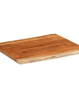 Tömör akácfa téglalap alakú asztallap 90x80x2,5 cm
