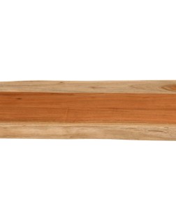 Tömör akácfa téglalap alakú fali polc 70 x 40 x 3,8 cm