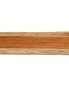 Tömör akácfa téglalap alakú fali polc 70 x 40 x 3,8 cm