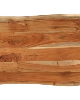 Tömör akácfa téglalap alakú asztallap 80x60x3,8 cm