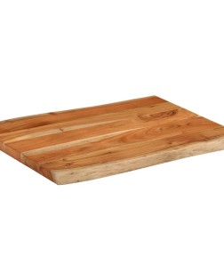 Tömör akácfa téglalap alakú asztallap 80x60x3,8 cm